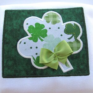 St. Patrick's Day Shamrocks in a Box Applique Design Digital Instant Download 4x4 and 5x7 image 3