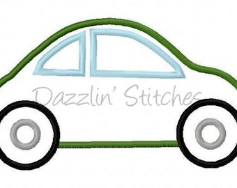 Car Embroidery Design Applique Design Digital Instant Download 4x4 and 5x7