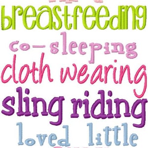 Baby Girl Embroidery Design I&#39;m a Breastfeeding Girl Digital Instant Download 5x7 ONLY