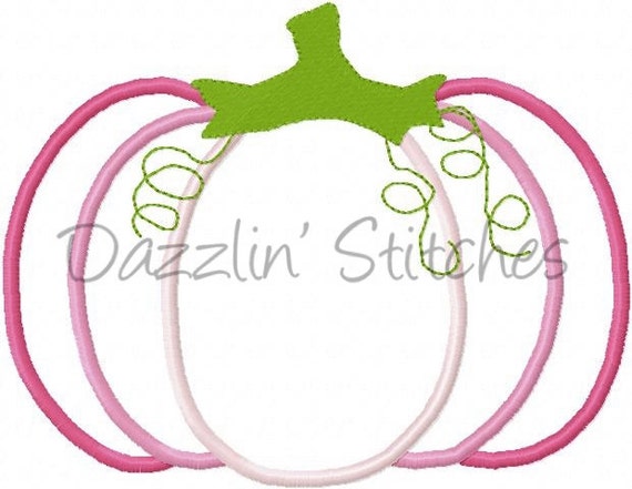 Fall Thanksgiving Embroidery Pumpkin Design Appliqued Pumpkin Thanksgiving Embroidery Design Digital Instant Download 4x4, 5x7 and 6x10