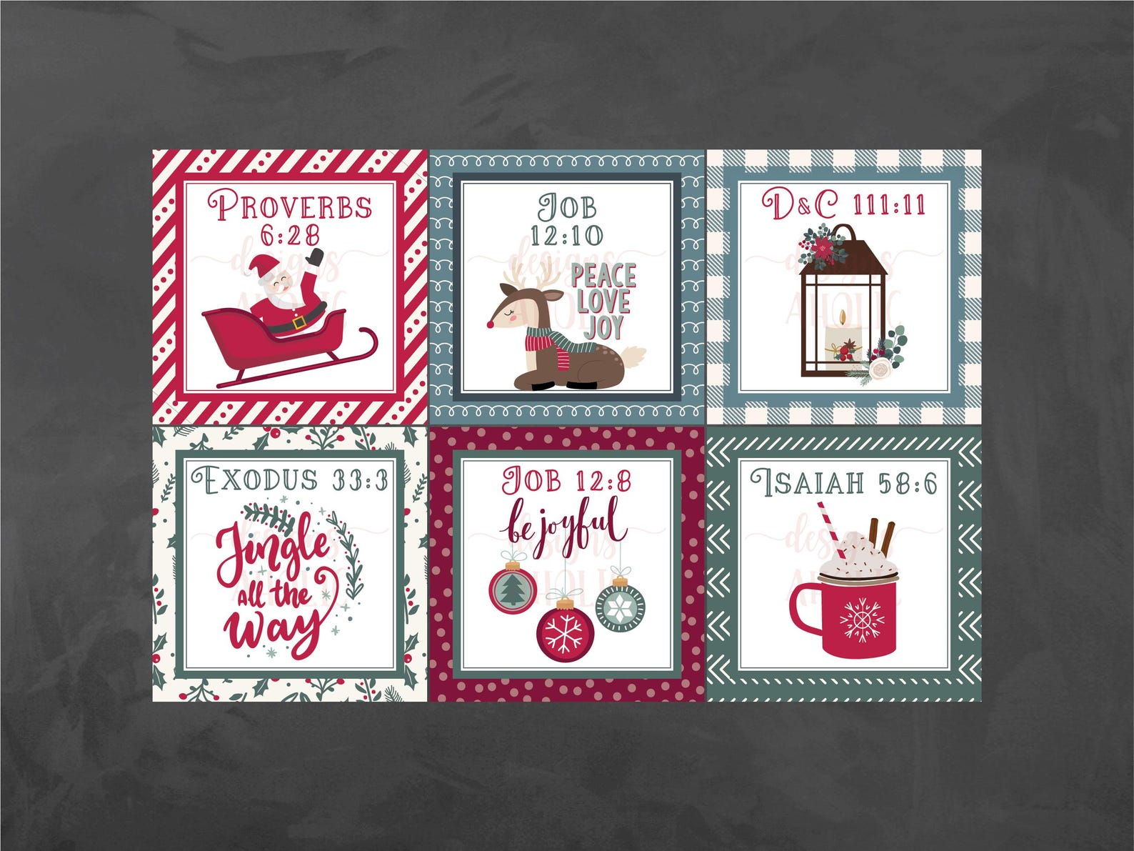 LDS Christmas Candy Scripture Chase Game - LDS Seminary Christmas Game ...