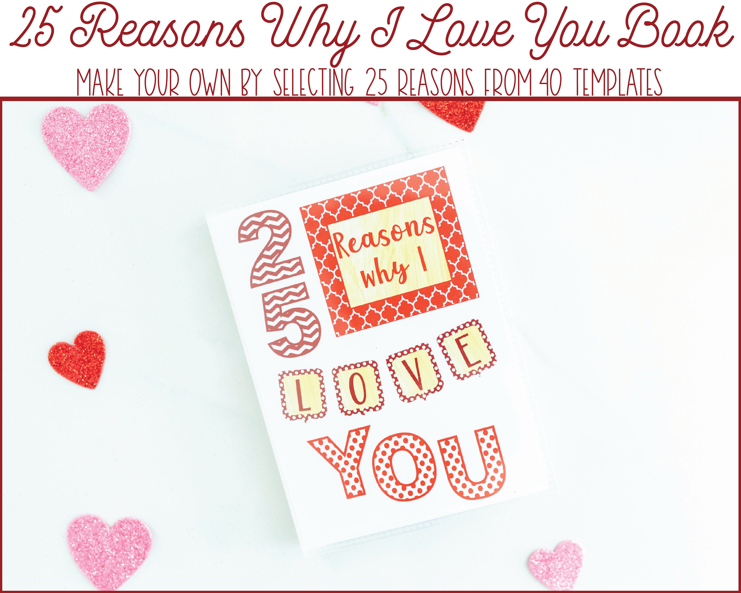 25 Reasons Why I Love You Book - Reasons Why I Love You - Birthday