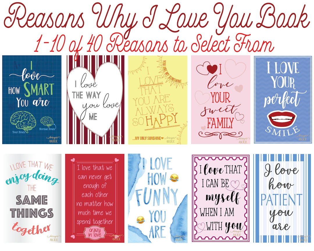 25 Reasons Why I Love You Book Reasons Why I Love You Birthday Gift(03)