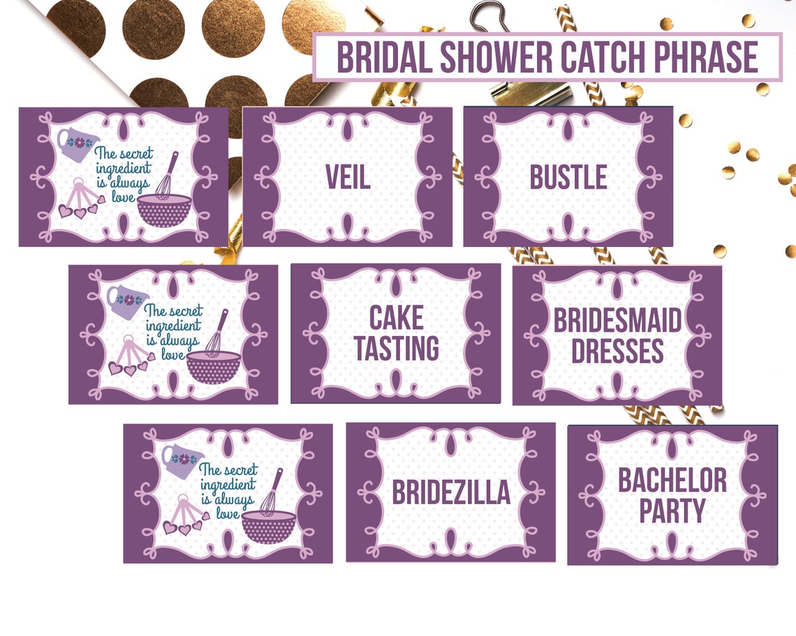 Pampered Chef Bridal Shower Party Package Printables Etsy