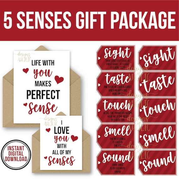 5 Senses Gift Tags