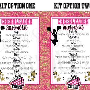 Cheerleader Survival Kit - Cheerleading Competition Survival Kit - Cheer Survival Kit - Cheerleader Gift - Cheer Gifts - Cheer Team Gift image 3
