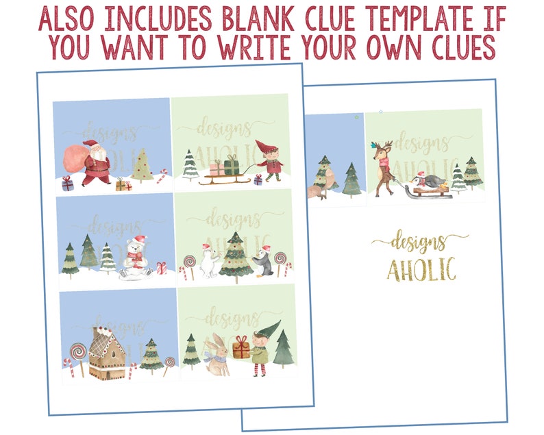NEW Indoor Christmas Treasure Hunt - Indoor Christmas Scavenger Hunt - Christmas Game - Kids Christmas Activity - Christmas Advent Activity image 7