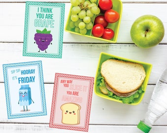 Lunch Box Notes for Kids - Back to School Notes - Lunch Box Printables - Lunch Notes - Lunch Box - Instant Download