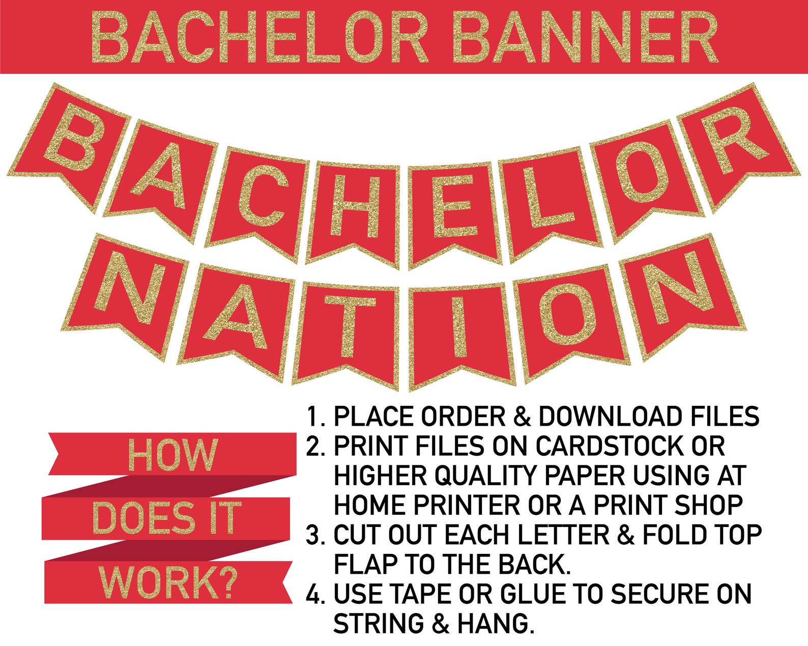 The Bachelor TV Show Watch Party Printables Bachelor Show - Etsy