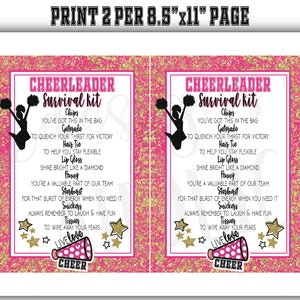 Cheerleader Survival Kit - Cheerleading Competition Survival Kit - Cheer Survival Kit - Cheerleader Gift - Cheer Gifts - Cheer Team Gift image 4