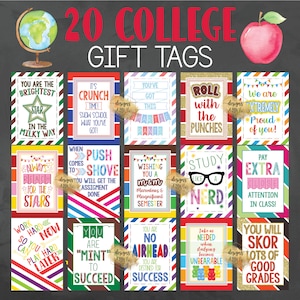 Student snoep cadeaukaartje afdrukbare items - College Care Package cadeaukaartjes - Terug naar school cadeaukaartjes - Snoep cadeaukaartjes - College cadeau