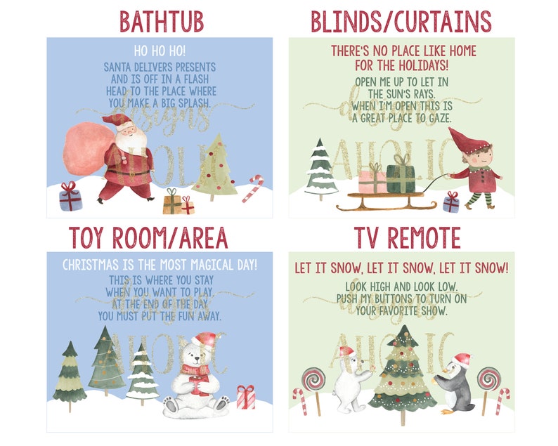 NEW Indoor Christmas Treasure Hunt - Indoor Christmas Scavenger Hunt - Christmas Game - Kids Christmas Activity - Christmas Advent Activity image 4