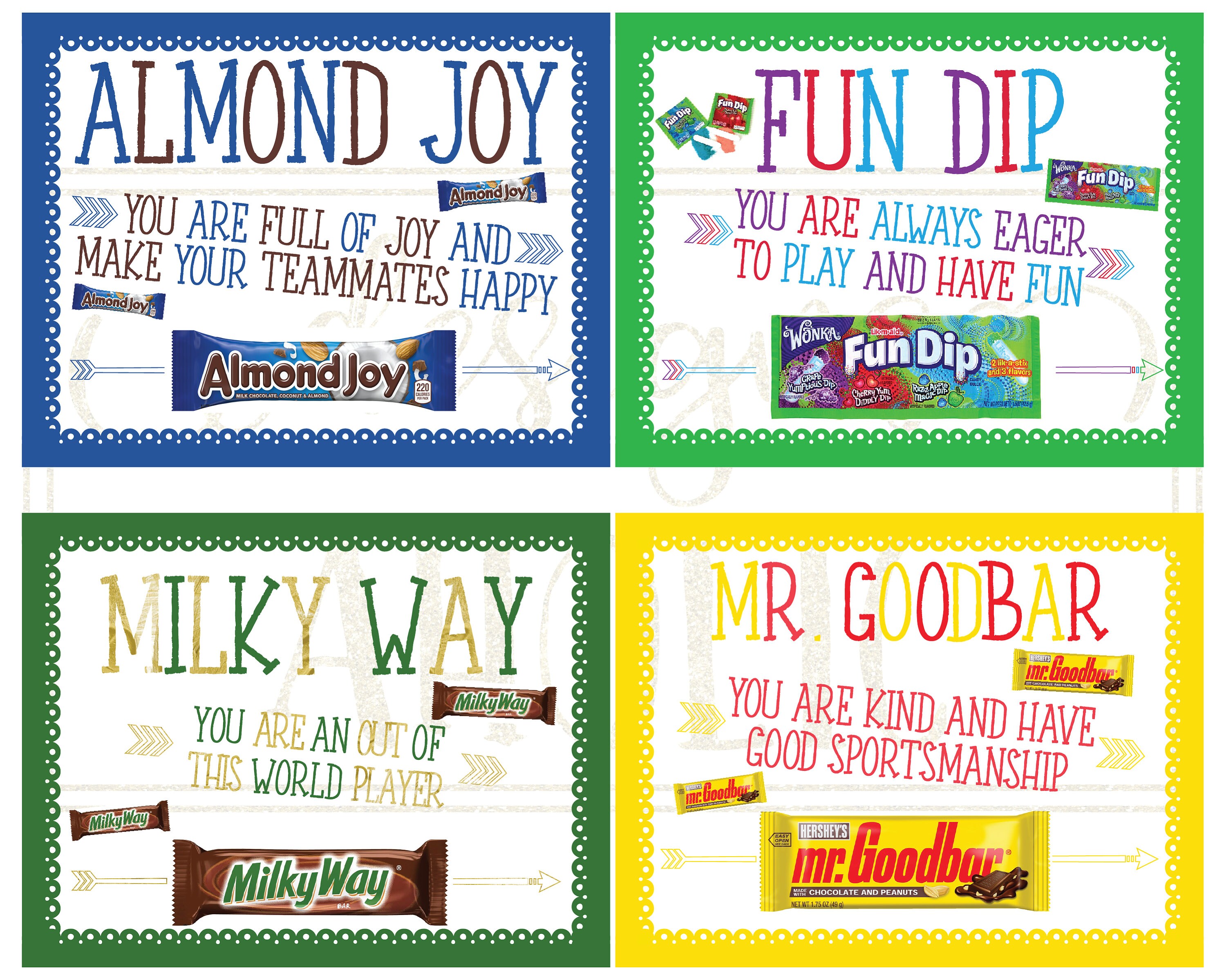 30 Sports Team Candy Bar Award Certificates Sports Players Etsy