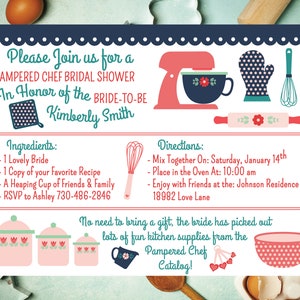 Pampered Chef Bridal Shower Party Package Printables Etsy