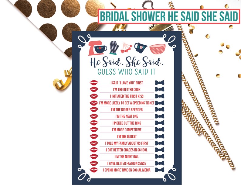 Kitchen or Pampered Chef Themed Bridal Shower Game Package