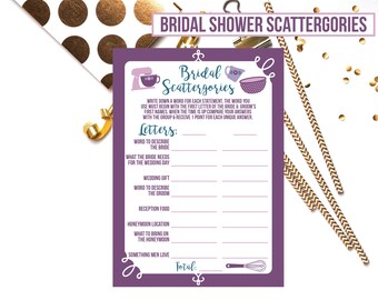 Purple Scattergories Etsy