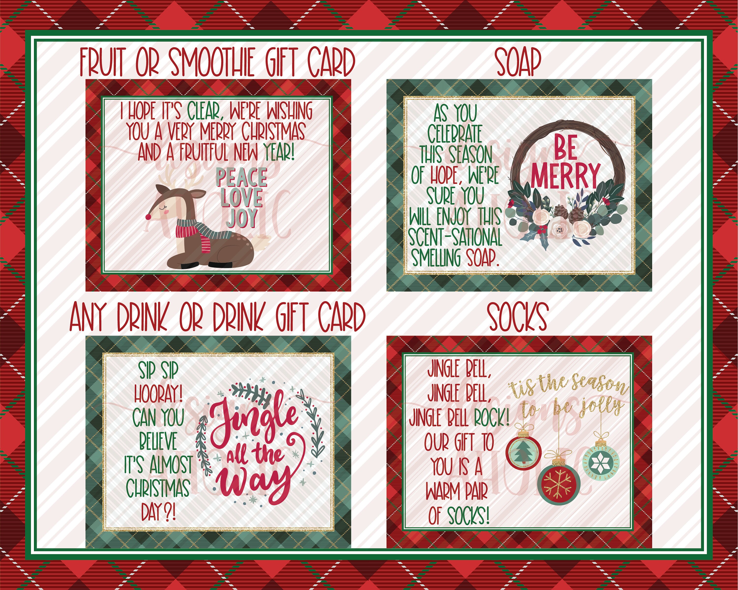 Free Printable Funny Christmas Gift Tags - The Savvy Sparrow