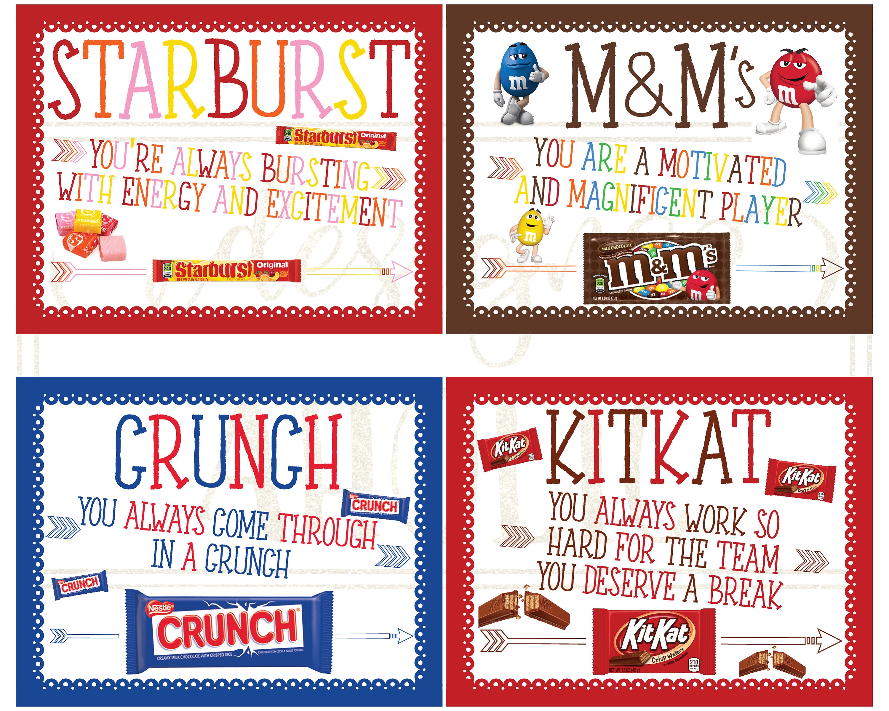30 Sports Team Candy Bar Award Certificates Sports Players Etsy