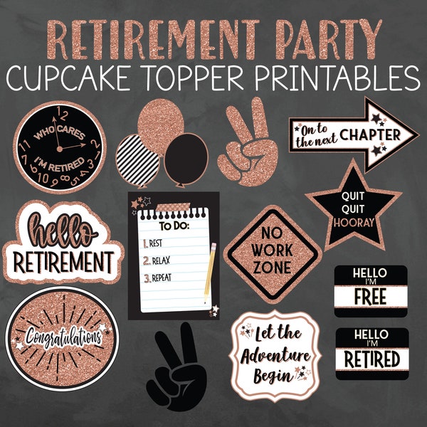 Retirement Printable - Etsy