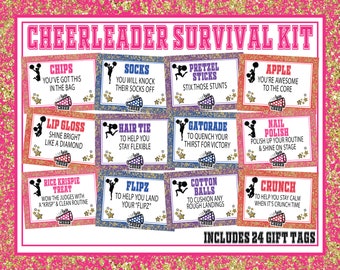 Cheerleader Survival Kit - Cheerleading Competition Survival Kit - Cheer Survival Kit - Cheerleader Gift - Cheer Gifts - Cheer Team Gift