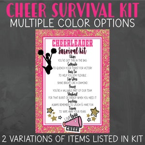 Cheerleader Survival Kit - Cheerleading Competition Survival Kit - Cheer Survival Kit - Cheerleader Gift - Cheer Gifts - Cheer Team Gift