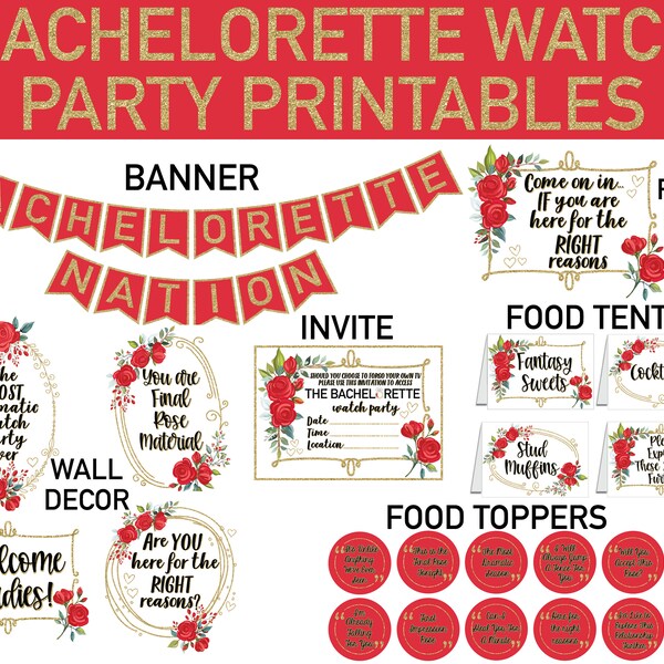 The Bachelor Tv Show Party - Etsy