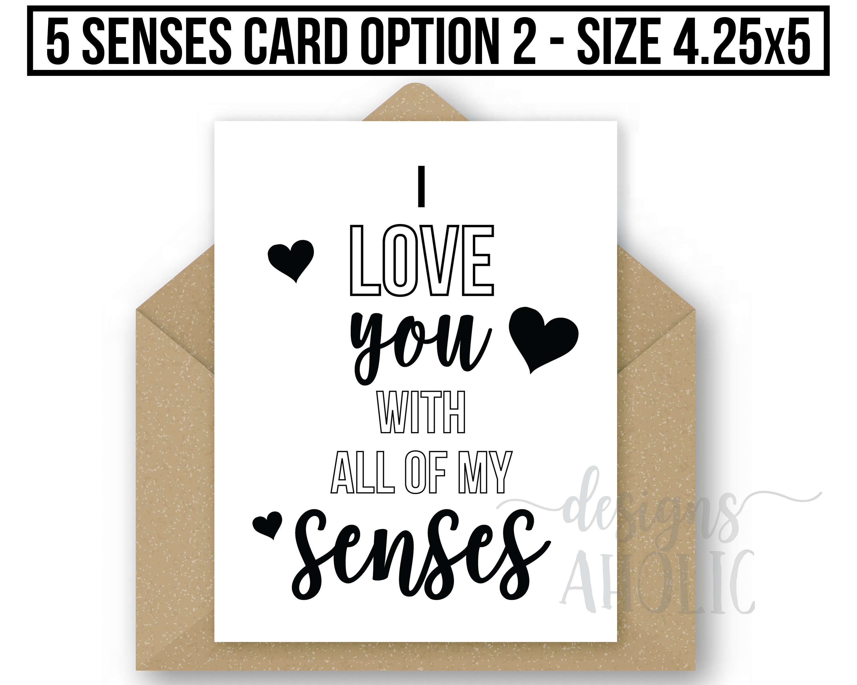 5 Senses Cards & Five Senses Gift Tags – Simple Desert Designs