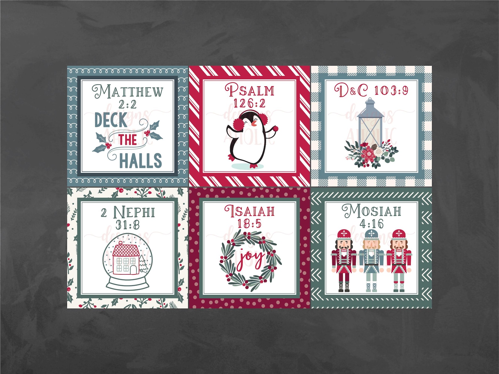 LDS Christmas Candy Scripture Chase Game - LDS Seminary Christmas Game ...