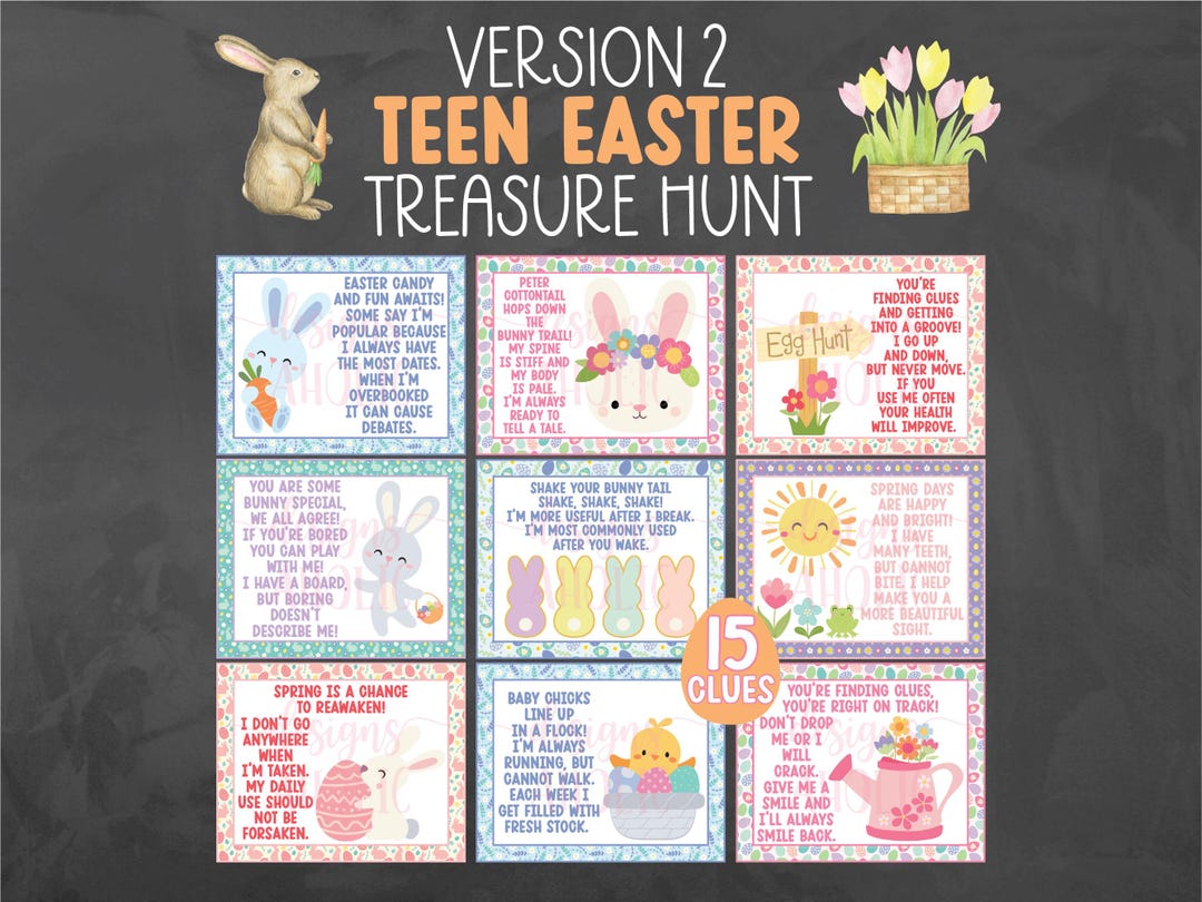 NEW Teen Easter Treasure Hunt - Version 2 Teen Easter Treasure Hunt ...