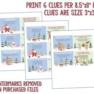 NEW Indoor Christmas Treasure Hunt - Indoor Christmas Scavenger Hunt - Christmas Game - Kids Christmas Activity - Christmas Advent Activity image 6