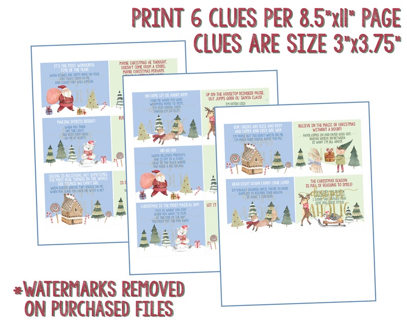 NEW Indoor Christmas Treasure Hunt - Indoor Christmas Scavenger Hunt - Christmas Game - Kids Christmas Activity - Christmas Advent Activity image 6