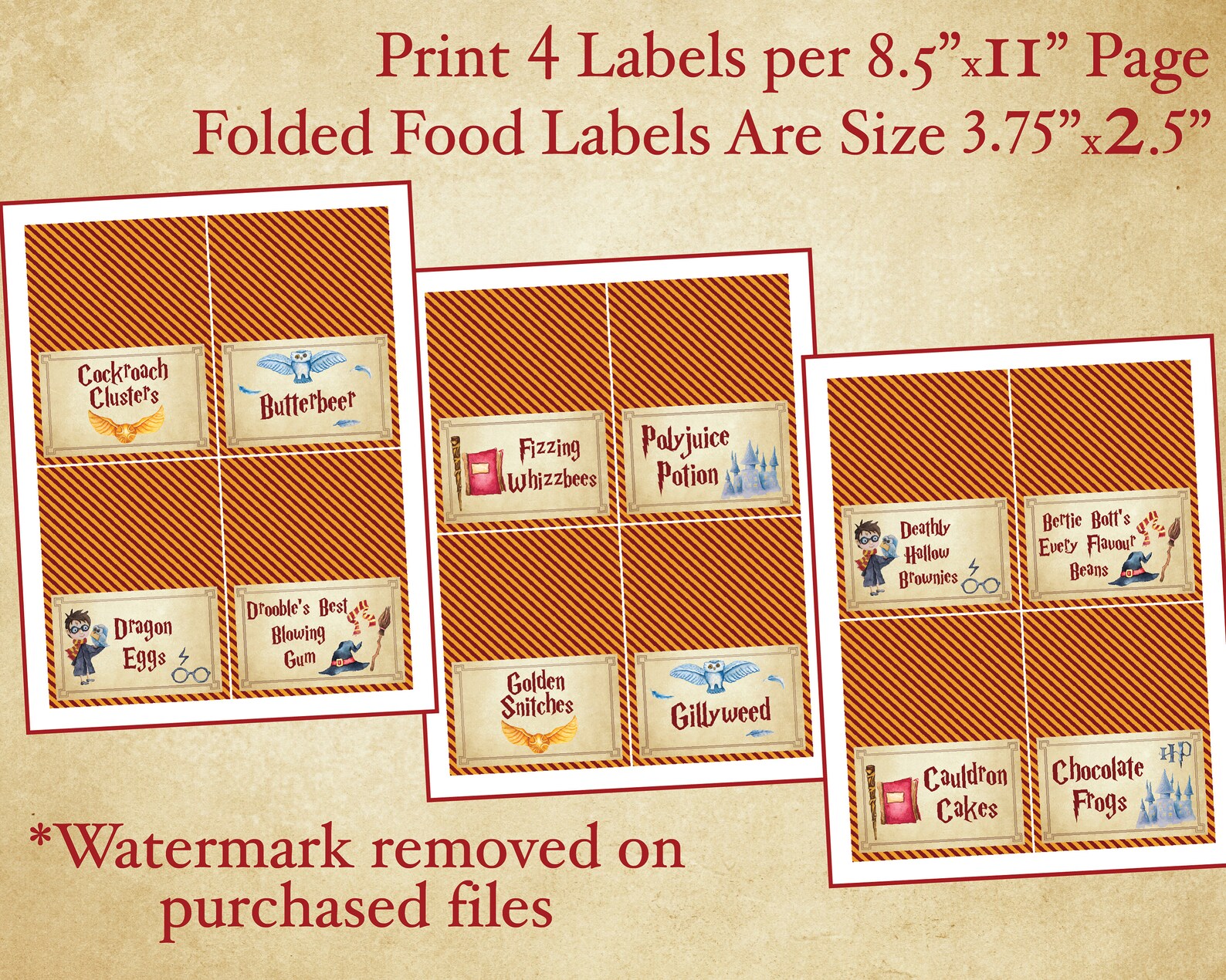 Free Printable Harry Potter Party - Il 1588xN.2775926910 C4k0