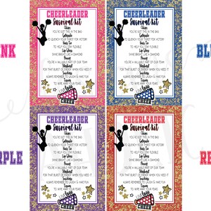 Cheerleader Survival Kit - Cheerleading Competition Survival Kit - Cheer Survival Kit - Cheerleader Gift - Cheer Gifts - Cheer Team Gift image 2