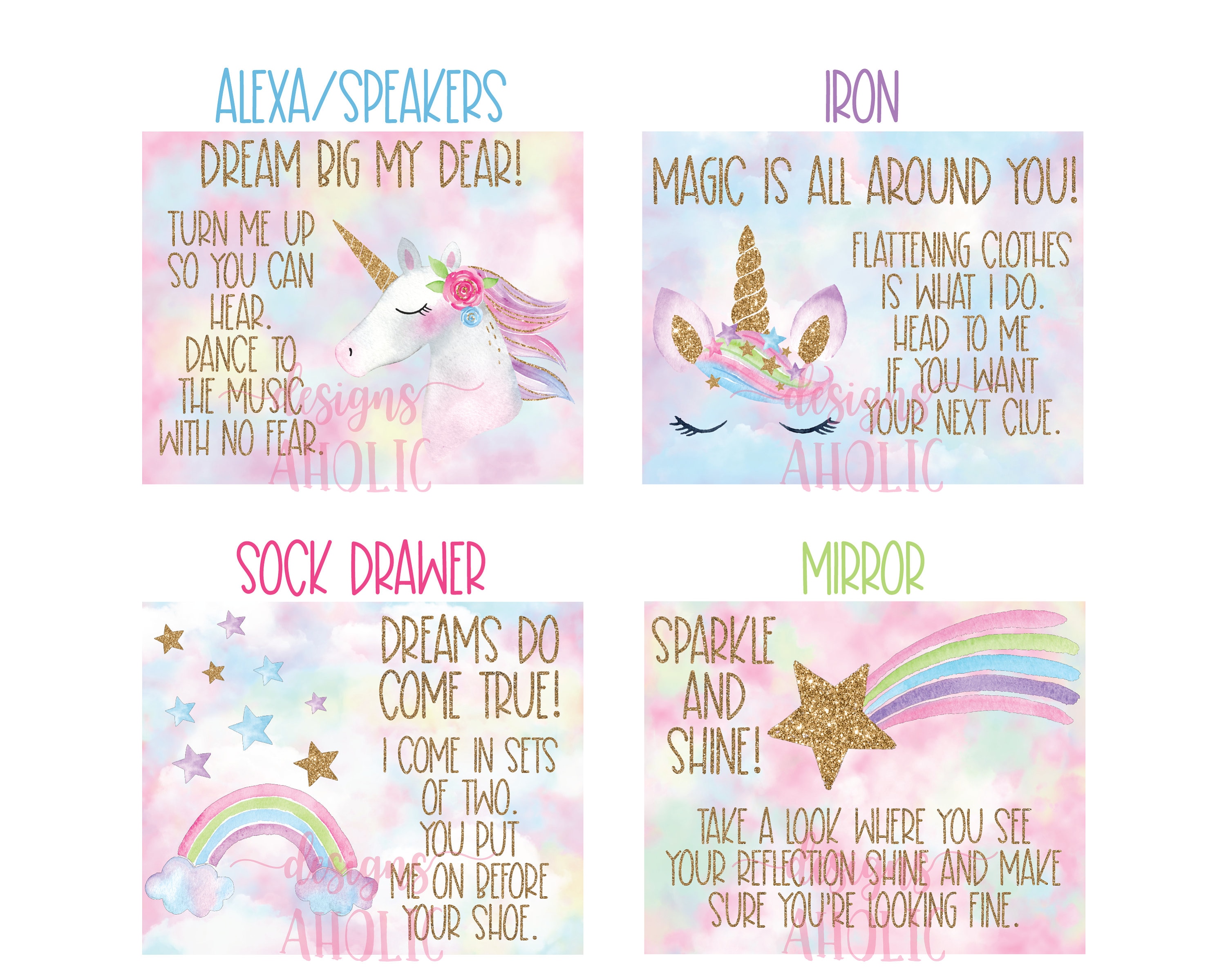 unicorn treasure hunt unicorn scavenger hunt unicorn party