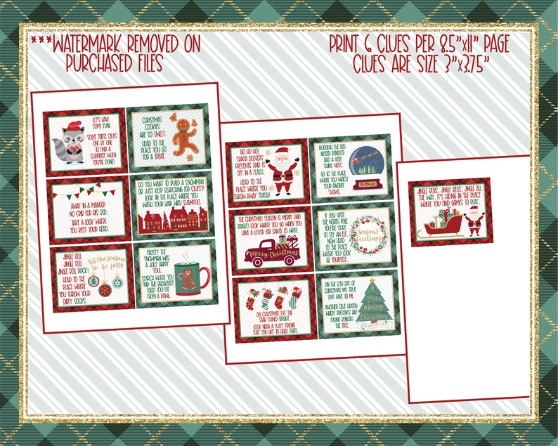 Indoor Christmas Treasure Hunt Indoor Christmas Scavenger Hunt Christmas Printables Christmas Gift Tags Kids Christmas Activity image 6