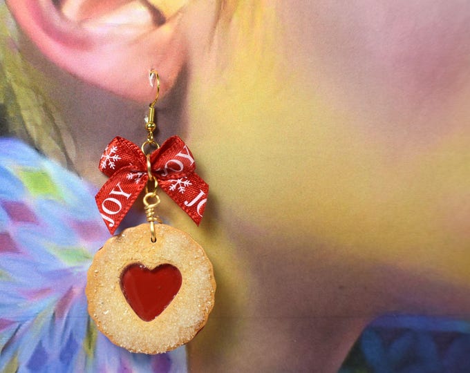 Christmas Cookie Earring, Mini Clay Dessert Earrings