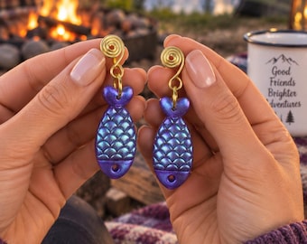 Fish Earrings, Nature Earrings, Outdoor Jewelry, Wildlife Gifts