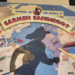 millésime 1992 Où se trouve Carmen Sandiego ? Jeu de société. Terminé