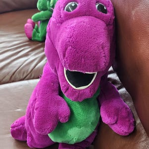 Plush Barney and Baby Bop stuffed animals 1990&#39;s
