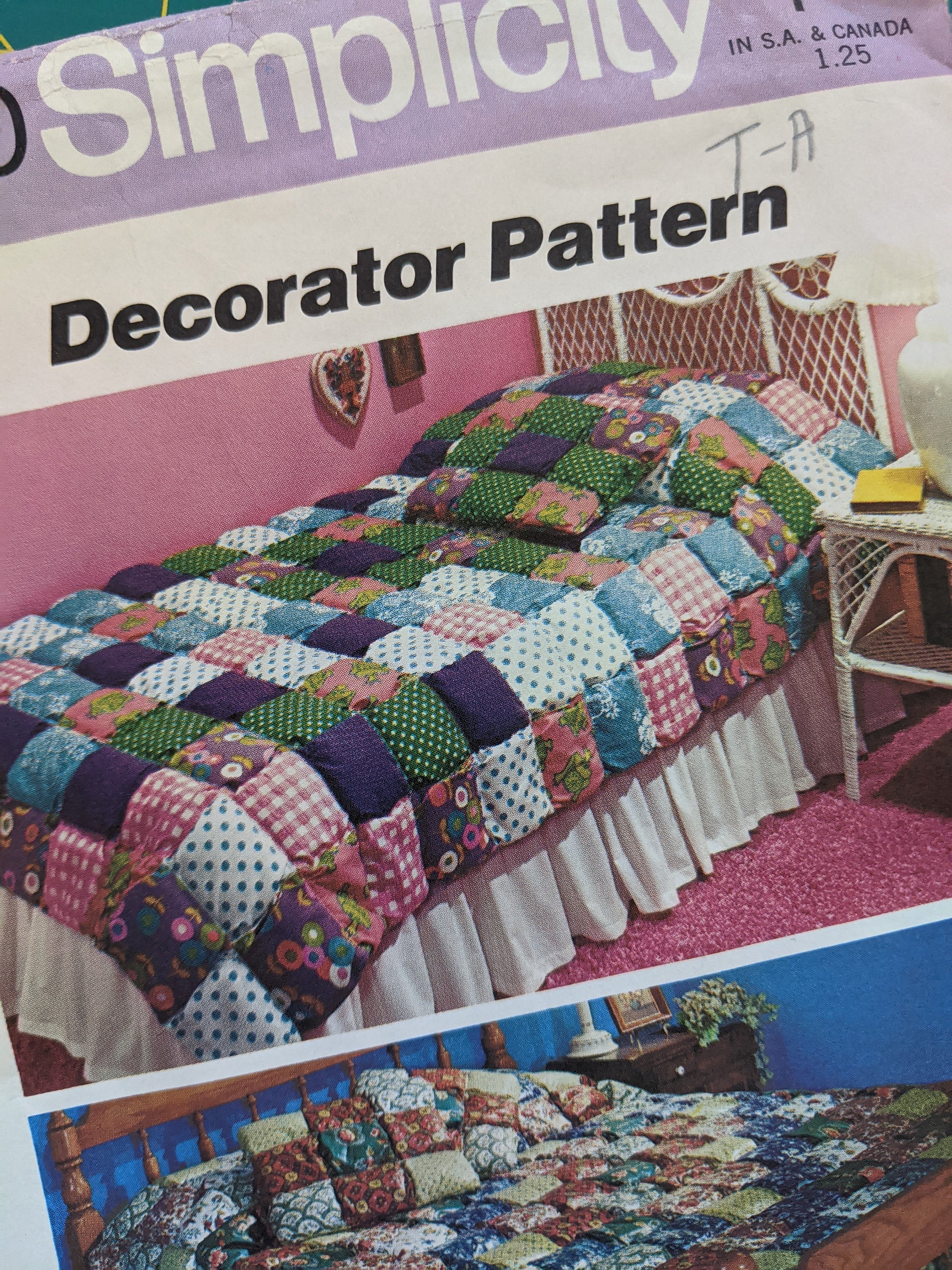 UNCUT 1973 Puff Quilt Pattern Simplicity 5950 Cottagecore Etsy