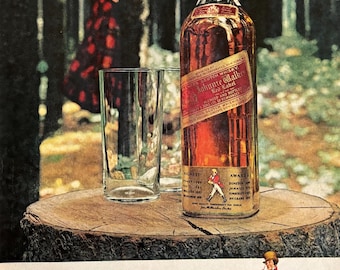 1957 JOHNNIE WALKER Red Label Scotch Whisky Collectors Item Nature