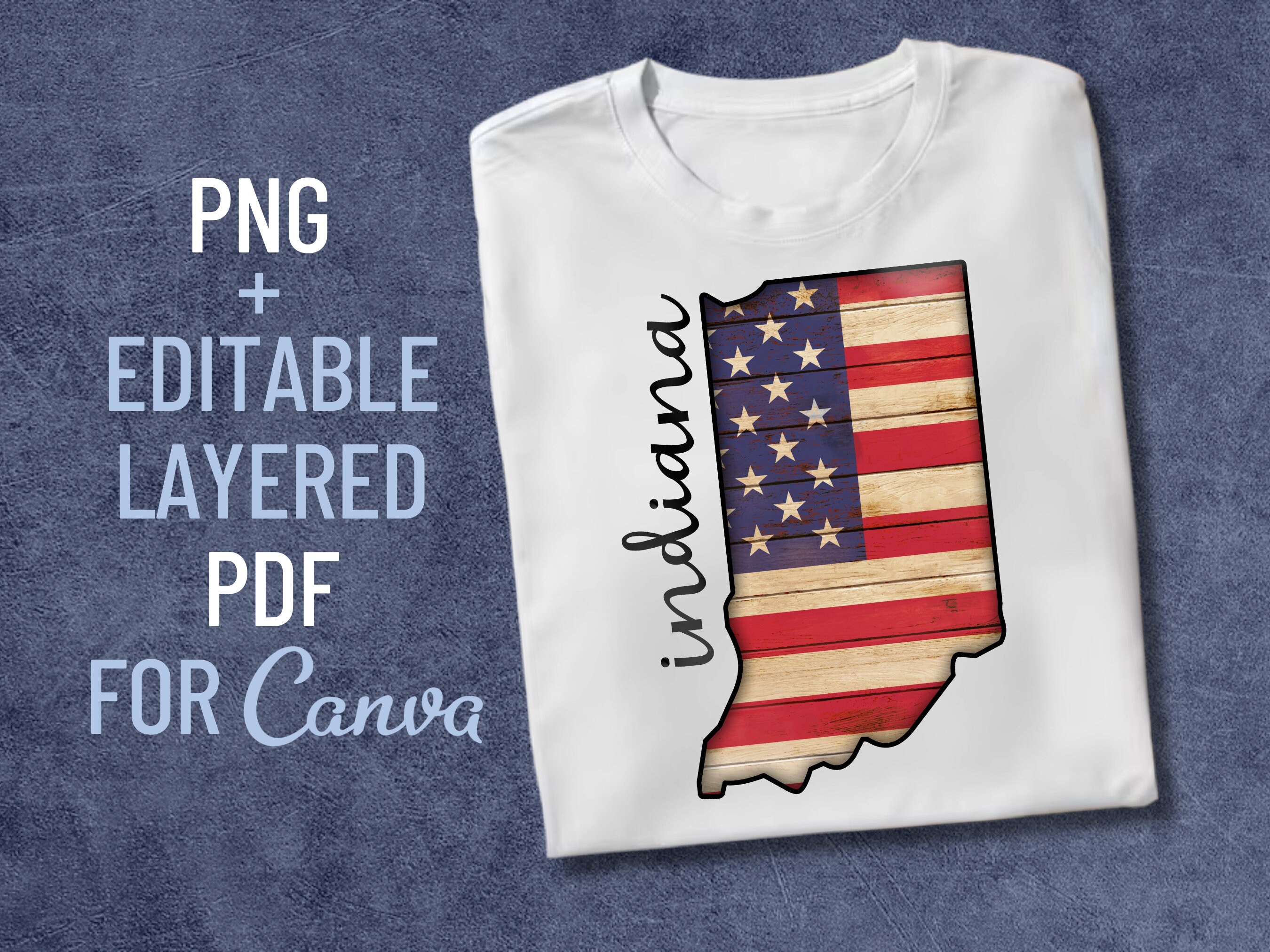 Indiana State PNG Sublimation Design Digital Download - Etsy