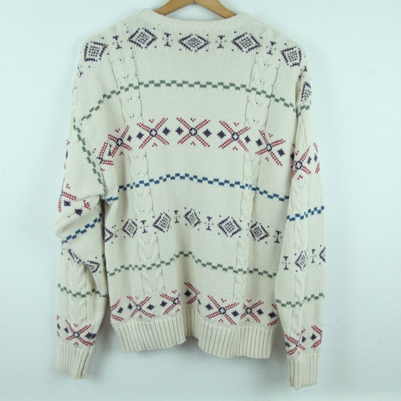 Vintage 90s Eddie Bauer Cotton Knit Sweater Pullover Crewneck - Etsy