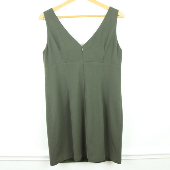 Vintage 90s BCBG USA made pencil sheath dress gre… - image 5