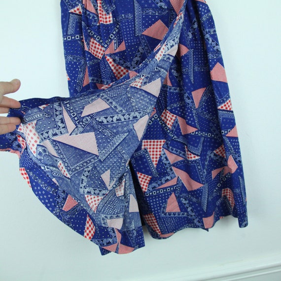 Vintage handmade wrap skirt novelty print patriot… - image 6