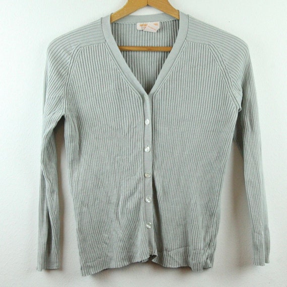 Vintage 90s Brooks Brothers Silk Ribbed Knit V Nec