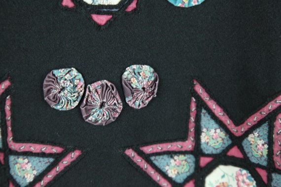 Vintage Handmade Patchwork Sweatshirt Granny Shor… - image 3