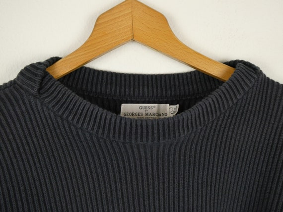 FLAWS Vintage 90s Guess Marciano Ribbed Knit Cott… - image 6