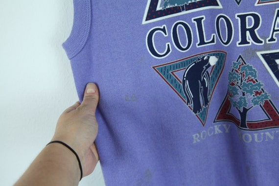 STAINS 80s 90s Colorado Rocky Mountains Purple Sl… - image 6