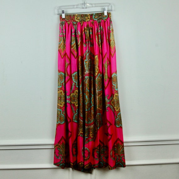 Vintage 60s Set Maxi Hostess Shorts One piece Pin… - image 7